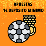 casa de apuestas ingreso mínimo 1 euro